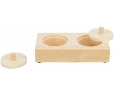 Pagerinamųjų gėrimų dozatorius augintiniams 2 viename Žaislas Trixie Wood 14 3 7 CM