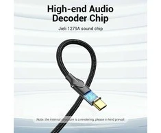 Vention USB-C to 2RCA male audio cable, 1m
