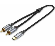 Vention USB-C to 2RCA male audio cable, 1m