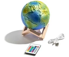 Upominkarnia Stalinė lempa Dovanų parduotuvė 3D GLOBAL lempa