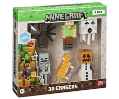 Pmi Kids World MINECRAFT 3D TRINTUTĖS – 6 PAKUOTĖS DELUXE BOX VER.B
