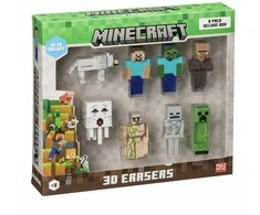 Pmi Kids World MINECRAFT 3D trintukai - 8 vnt. pakuotė „Deluxe Box“ (versija A)