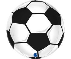 4D folijos balionas „Futbolo kamuolys“, 38 cm