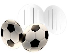 8 dalių kvietimų rinkinys „Football Kick It“