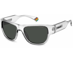 Akiniai POLAROID PLD6197SKB7F5. Akiniai przeciwsłoneczne, Kolor pilka. Unisex.