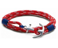 Biżuteria TOM HOPE TM0010. Bransoletka, Kolor raudona sidabrinė. Unisex.