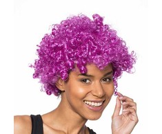Afro perukas - violetinis