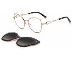 Akiniai MISSONI MIS-0054-CS-0. VIEW + CLIP-ON, Kolor rožinė. Kobieta.