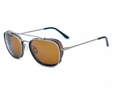 Akiniai unisex Vuarnet VL18040002SUN su brązową nakładką przeciwsłoneczną