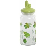 Alavas DKD Home Decor Keramikinis Stiklas Kaktusas PE Boho (1400 ml) (10,5 x 28 cm)