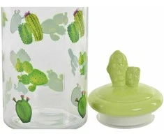 Alavas DKD Home Decor Keramikinis Stiklas Kaktusas PE Boho (1400 ml) (10,5 x 28 cm)