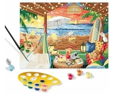 Ravensburger Tapyba pagal skaičius CreArt Cozy Cabana 20276 40x30cm