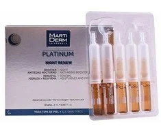 MartiDerm Platinum Night Renew naktinės ampulės nuo raukšlių, 30x2ml