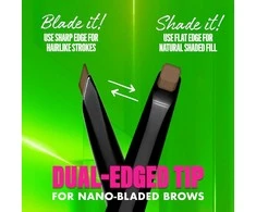 Nyx Blade y Shade Nano Lápiz De Cejas 06-Rich Auburn 1 U