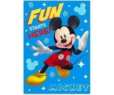 Mickey Mouse Koc polarowy 100x140 Myszka Miki 006 mėlyna C24