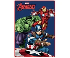 Koc polarowy 100x140 Avengers 002 tamsiai mėlyna Faro