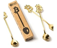 Arbatiniai šaukšteliai BITCOIN 3 vnt.