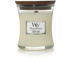 WoodWick Aromatinė žvakė (White Teak), 85 g