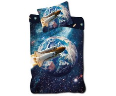 Astronauto „Galaktikos tyrinėtojo“ patalynės komplektas 140√ó200cm, 70√ó90cm