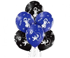 Astronauto planetos balionai, 6 vnt. 12 colių (30 cm)
