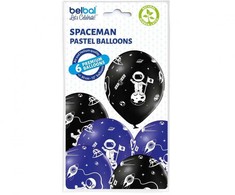 Astronauto planetos balionai, 6 vnt. 12 colių (30 cm)