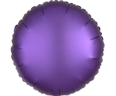 AMSCAN Balon foliowy Lustre violetinė apvalus 43cm 9914128