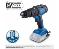 Akumuliatorinis suktuvas/gręžtuvas BC-CD60-X 20V, korpusas, Scheppach
