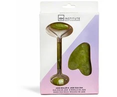 Idc Institute Gua Sha De Jade y Rodillo De Jade 2 Piezas