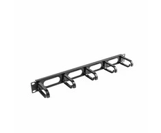 LANBERG 19 colių kabelių valdymas AK-1205-B skydelis 5 žiedų tipas B 1U juodas
