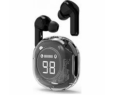Įstatomos į ausis (į ausis įkišamos tipo) ausinės Gembird TWST-01-BK su mikrofonu juoda