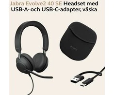 Ausinės JABRA EVOLVE2 40 SE USB C/A UC - STEREO