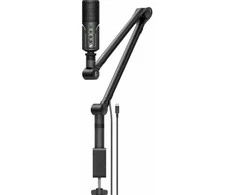 „Sennheiser Profile Streaming Set“ – USB-C mikrofonas su reguliuojamu laikikliu, skirtas transliacijoms podcast'uose ir transliacijoms