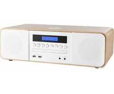 Mikro Hi-Fi Sistema - Thomson MIC201IBT Balta 50 W FM CD USB Bluetooth Qi Įkroviklis EQ Nuotolinio Valdymo Pultas