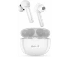 Belaidės Ausinės - Maxell Dynamic+ Su Įkrovimo Dėklu, Baltos Spalvos