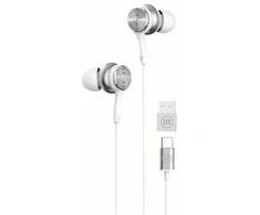 Laidinės Ausinės - Maxell XC1 su USB-C ir USB-A Adapteriu, Baltos