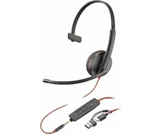 Ausinės Hewlett Packard (HP) POLY BW 3215 USB-C HS +USB-C/A - (BULK)