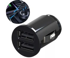 Automobilinis įkroviklis su dviem USB prievadais