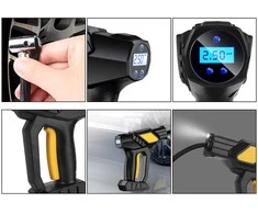 Nešiojamas automobilinis kompresorius su akumuliatoriumi, 120W