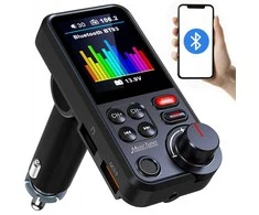 Bluetooth FM moduliatorius su USB įkrovikliu ir laisvų rankų įranga