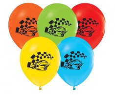 GoDan Balloons lenktyniniai automobiliai, 12 colių, 5 vnt.