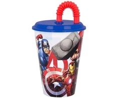 „Avengers“ šiaudelio formos puodelis „Rolling Thunder“, plastikinis, 430 ml