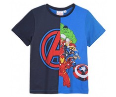 „Avengers Team“ mėlyni vaikiški trumpi marškinėliai, 4 metai / 104 cm