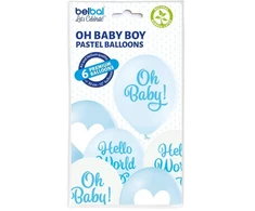 „Baby Oh Boy“ balionai, 6 vnt. pakuotėje, 12 colių (30 cm)