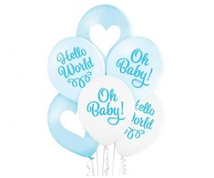 „Baby Oh Boy“ balionai, 6 vnt. pakuotėje, 12 colių (30 cm)