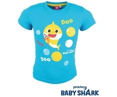 Baby Shark Doo vaikiški trumpi marškinėliai, viršutiniai 92-116 cm