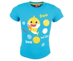 Baby Shark Doo vaikiški trumpi marškinėliai, viršutinis 92 cm