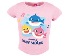 Baby Shark Fun vaikiški trumpi marškinėliai, viršutinė dalis 104 cm