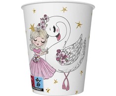Baletas su gulbe Balerina popieriniai puodeliai 8 vnt. po 250 ml
