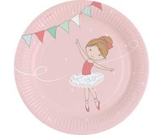 Baleto popierinių lėkščių rinkinys, 8 vnt., 23 cm