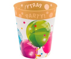 Balionai Blizgantys balionai Blizgantis mikro aukščiausios kokybės plastikinis puodelis 250 ml
